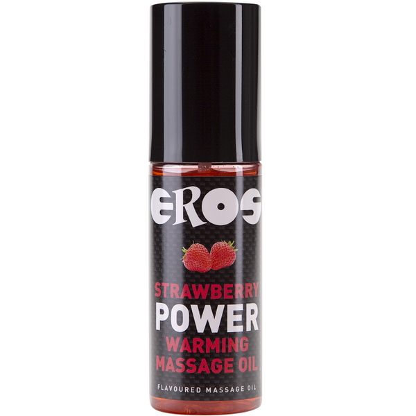 Aceite Fresa Efecto calor 100 ml - Eros - Aceite para masajes eróticos