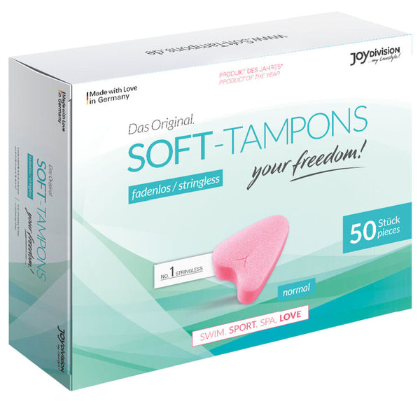CM Para las parejas que no puedan estar un día sin sexo. Descubre la forma más higiénica para los días con regla. Caja 50 tampones suaves