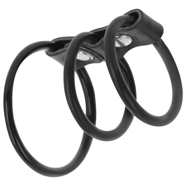 Set de 3 Anillas Pene Unidas - Darkness - Anillo vibrador para el pene (con y sin vibración)