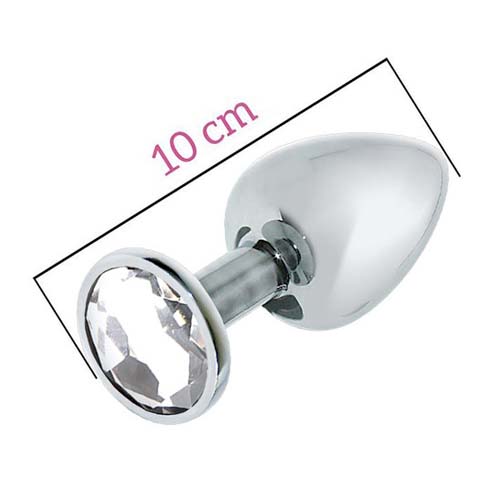 Mai nº74 Plug metálico con brillo plata L