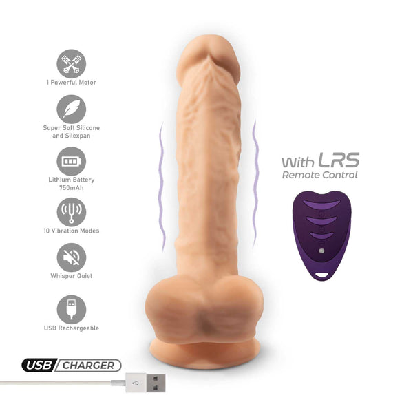 Vibrador realistico 20 cm con mando