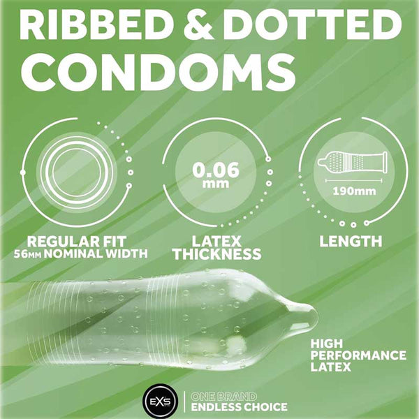 Ribbed Dotted 3 uds