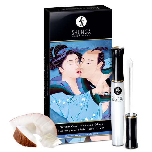 Brillo Labial Divino Placer Oral Coco - Shunga - Estimulantes sexuales