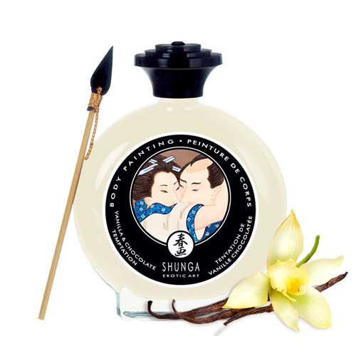 Shunga Pintura Corporal Chocolate Blanco y Vainilla - Shunga - Tangas Comestibles Bragas y chuches