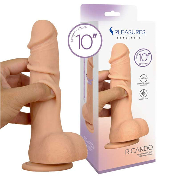 Dildo Piel Deslizante Ricardo 25 cm