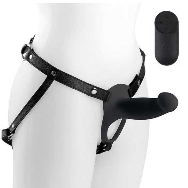 Arnés Hueco H3 Con Vibración Talla S Negro - Virgite - Arneses con pene o dildo Strap-On