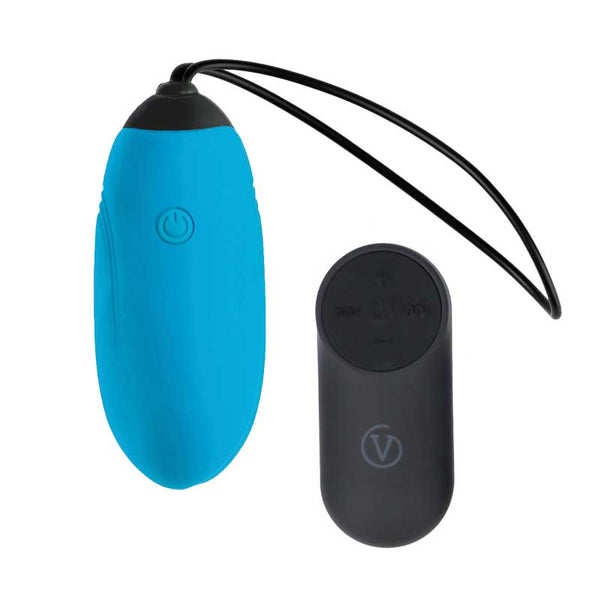 Huevo Vibrador Control Remoto USB Azul - Virgite - Vibradores