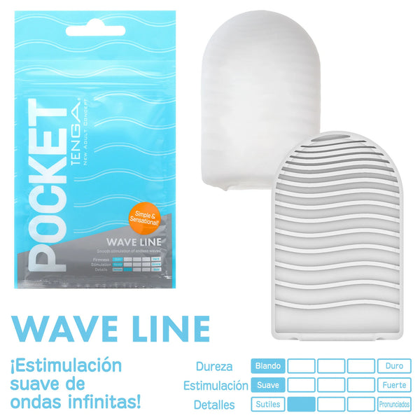 Tenga Pocket Wave Line - Tenga - Masturbadores masculinos