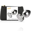Plug anal L Cristal Plateado 4 cm 0