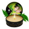 Shunga Vela natural con aroma Te Verde para poder disfrutar de una velada natural y en un ambiente agradable. Vela con duración de 7 horas encendida. Vela Zenitude 30 ml