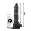  . Dildo Articulable Negro 19.5 cm 0 . 