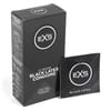  . EXS De color negro y lubricado con silicona natural. Condón divertido. Black fantasy . 