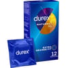  . Durex Forma Easy On fáciles de poner, proporcionándote una extrema comodidad gracias a su tamaño. 57mm Talla Grane, tamaño XL Natural XL 12 uds . 