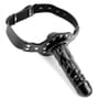  . Pipedream Unisex, mordaza de cuero con un pene en el exterior y una bola en el interior, arnés con llave :) Mordaza - Pene y bola Deluxe . 