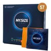 . MySize Condón con forma Recta para buscar un ajuste perfecto. La talla 57 se considera talla grande, si la talla 53 te aprieta. Talla 57 caja 36 uds . 