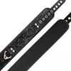  . Collar negro cuero vegano 0 . 