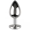  . Plug anal L Cristal Plateado 4 cm 0 . 