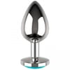  . Plug anal L Cristal Azul 4 cm 0 . 