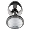  . Plug anal L Cristal Plateado 4 cm 0 . 
