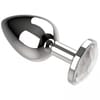  . Plug anal L Cristal Plateado 4 cm 0 . 