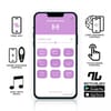  . Vibrador de Braguita con APP Azul 0 . 