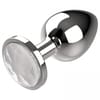  . Plug anal L Cristal Plateado 4 cm 0 . 