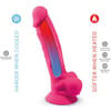  . Dildo Rosa 21,5 cm 0 . 