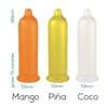  . Pasante Surtido variado de sabores tropicales: 144 condones de coco, mango y piña. Preservativos de colores y sabores variados. Tropical 144 uds . 