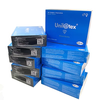 Unilatex Pack ahorro de 10 cajas de 144 condones unilatex natural 10 Cajas de 144 Unilatex