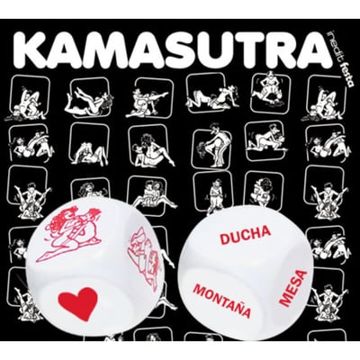 2 Dados eróticos con el kamasutra. Perfecto para innovar con tu pareja.