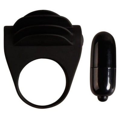 Chester anillo vibrador negro