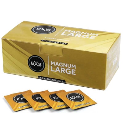 EXS Talla XL, más ancho, si los normales te apretan, disfruta con este de la comodidad que necesitas. Magnum XL 144 uds