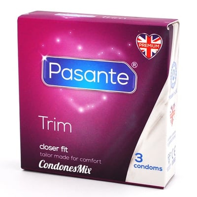Pasante Si los preservativos se escurren o no se acaban de adherir bien a ti, prueba los Pasante Trim XS y consigue mayor agarre. Trim XS 3 uds