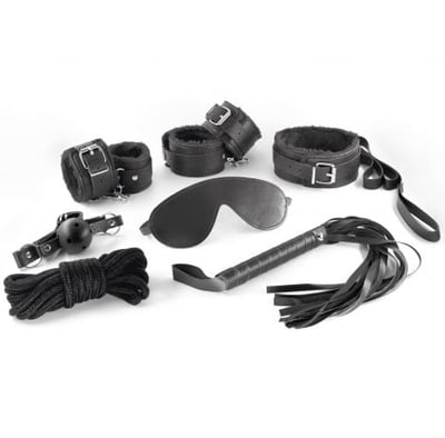 Kit 7 Piezas Bdsm Mai 75 Negro 0