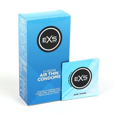 EXS El preservativo de látex más fino del mundo, de la mano de EXS, marca premium en Reino Unido. Air thin Ultrafino