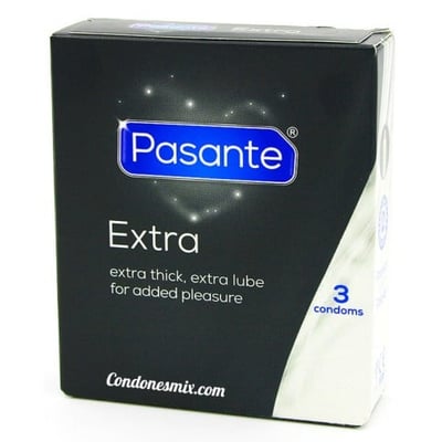 Pasante El preservativo más resistente y seguro de la gama, sin perder sensibilidad. Con extra de lubricante. Con mayor grosor. Extra Safe 3 uds