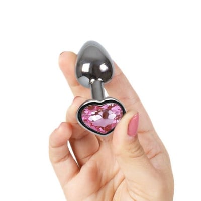 Plug anal con joya corazón S 0