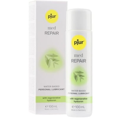 Pjur Efecto regenerador mediante una hidratación intensiva. Lubricante de base agua. Med Repair Glide 100 ml