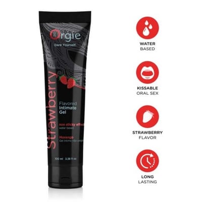 Lubricante con sabor fresa 100 ml 0