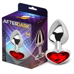 Plug Anal Corazón Rojo Talla M 0