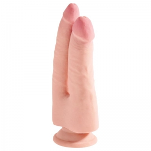 Dildo Doble Triple Densidad 24 cm Natural 1