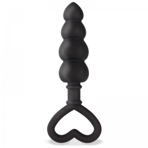 Cuore Plug Anal Silicona Negro 3