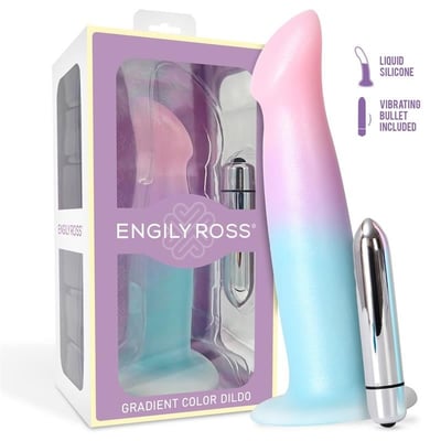 Dildo con Vibración Degradado 17 cm 0