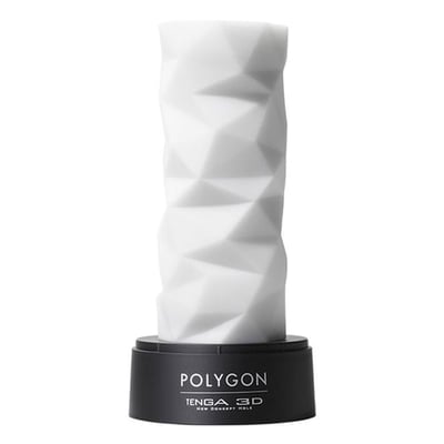 Tenga tiene una superficie deslizante, su diseño con varios triángulos que provocan una constricción firme y con sensación de ajuste. 3D Polygon