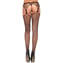 Panty liguero con malla decorativa