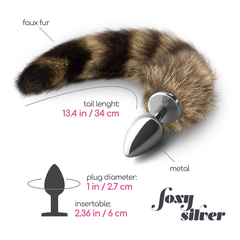 Plug Anal Cola Foxy Silver 0
