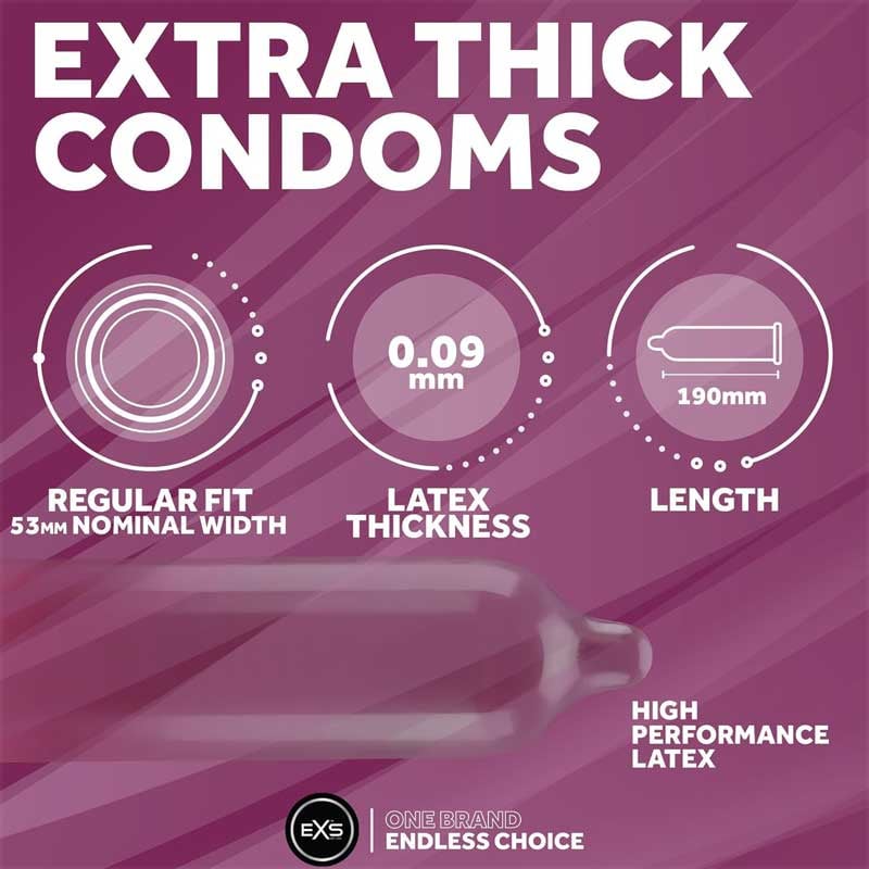 EXS El preservativo más seguro, más resistente a todo tipo de trato. Max Protection