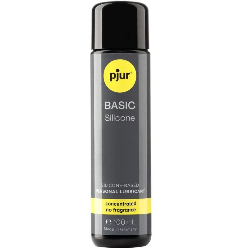 Pjur Lubricante de larga duración 100 ml. De base silicona, con propiedades ultra deslizantes y más duración de su efecto. Basic Glide 100 ml
