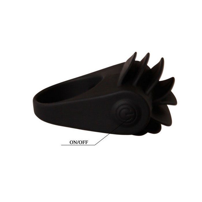 Chester anillo vibrador negro