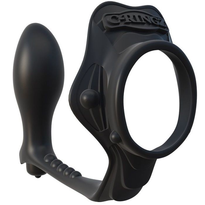 Pipedream Fantasy c-ringz rock hard ass-gasm de Pipedream, marca premium C-ringz rock hard anillo potenciador con plug anal